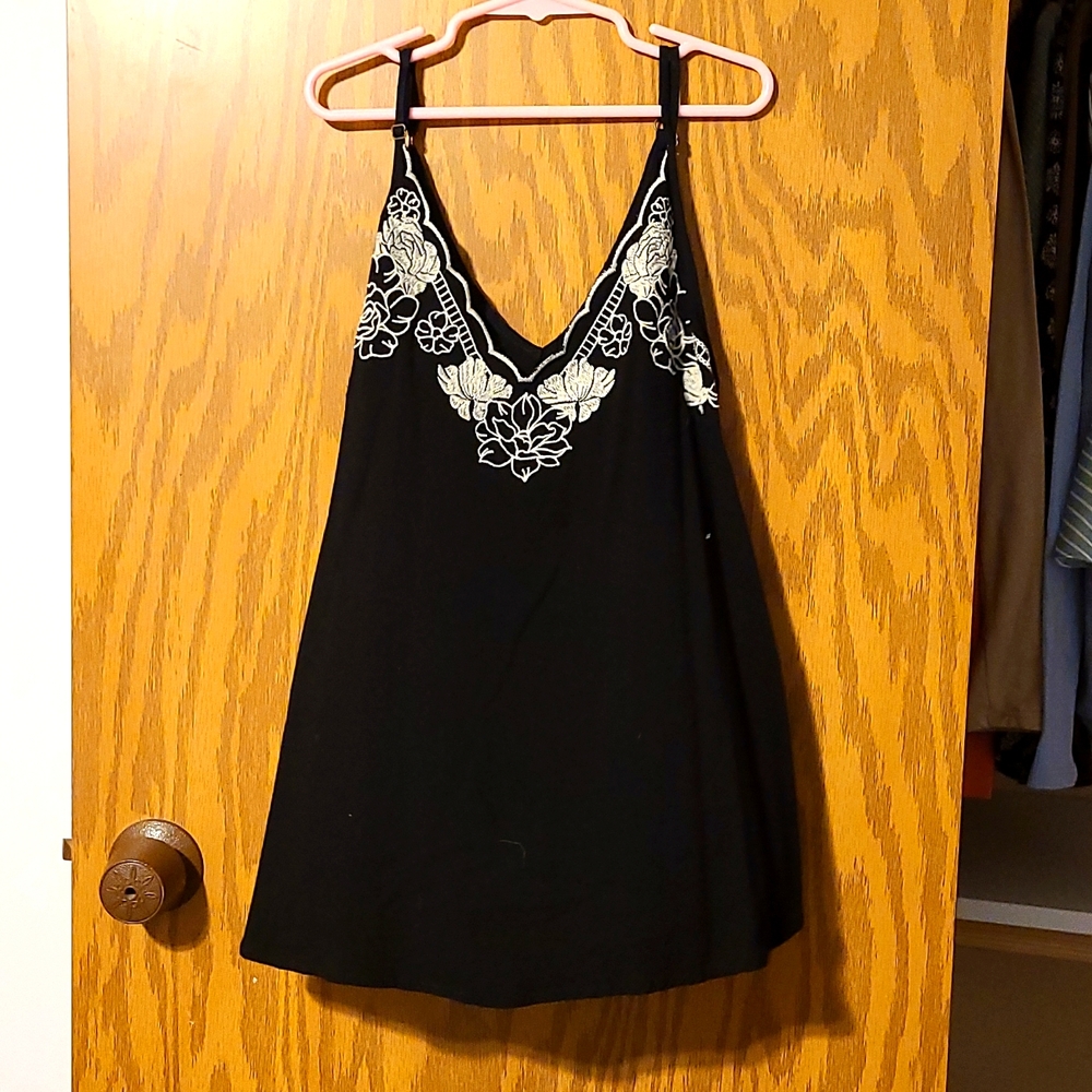 Black tank top